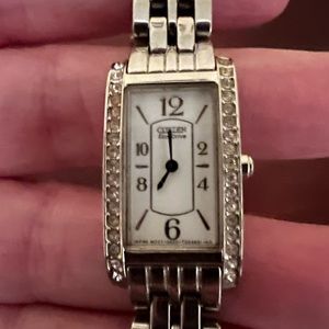 Womens silver Citizen Eco-drive watch